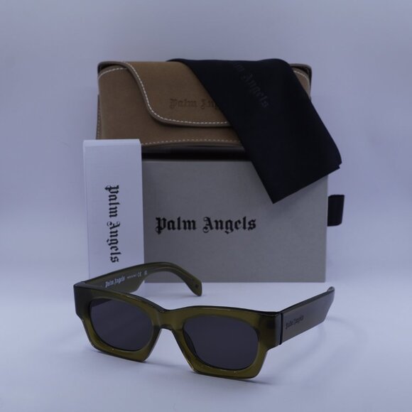 Palm Angels PERI089 BODIE 5907 Square Sunglasses - Light Green/Dark Grey - Picture 4 of 9